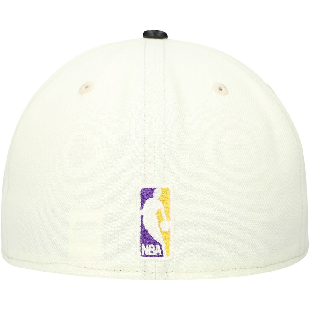 Los Angeles Lakers Faux Leather Visor Two-Tone 59FIFTY Fitted Hat On Sale