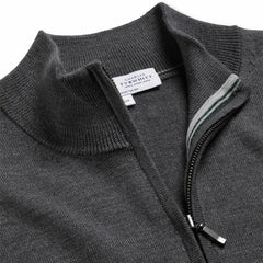New York Jets  Charles Tyrwhitt Merino Quarter-Zip Pullover Sweater