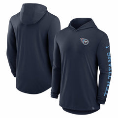 Tennessee Titans Nike Blitz Tri-Blend Dri-FIT Long Sleeve Hoodie T-Shirt