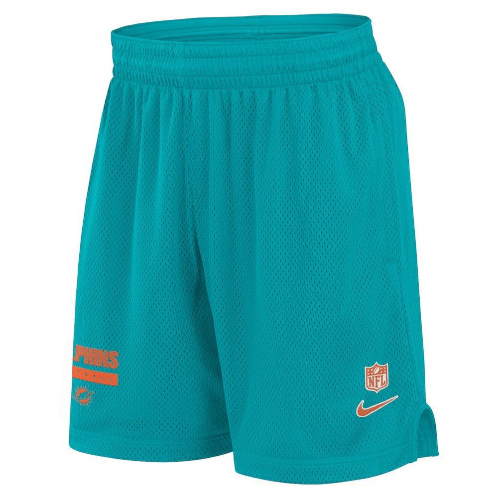 Miami Dolphins Nike 2024 Sideline Performance Mesh Shorts