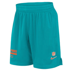 Miami Dolphins Nike 2024 Sideline Performance Mesh Shorts