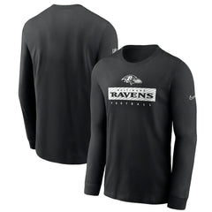Baltimore Ravens Nike Sideline Dri-FIT Long Sleeve T-Shirt