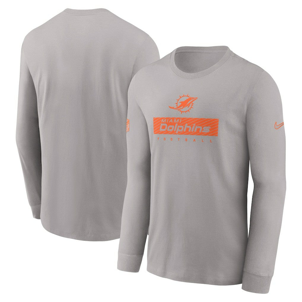 Miami Dolphins Nike Sideline Dri-FIT Long Sleeve T-Shirt