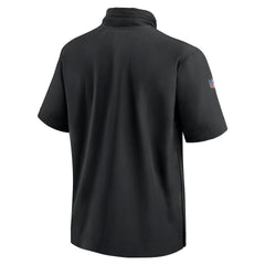Cincinnati Bengals Nike 2024 Sideline Coach Short Sleeve Half-Zip Hoodie Jacket