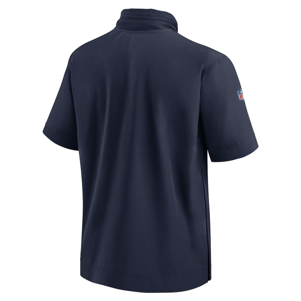 Dallas Cowboys Nike 2024 Sideline Coach Short Sleeve Half-Zip Hoodie Jacket