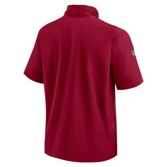 Washington Commanders Nike 2024 Sideline Coach Short Sleeve Half-Zip Hoodie Jacket