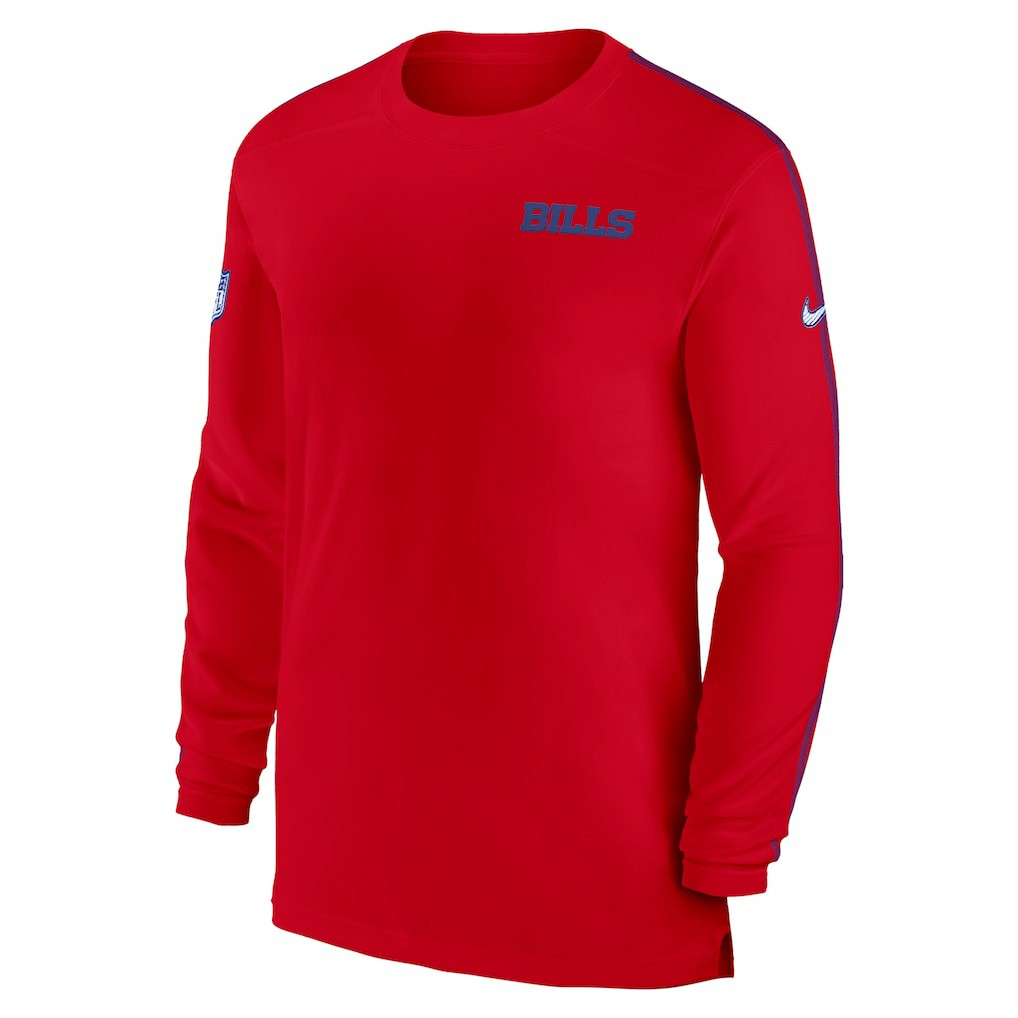 Buffalo Bills Nike Sideline Coach UV Performance Long Sleeve T-Shirt