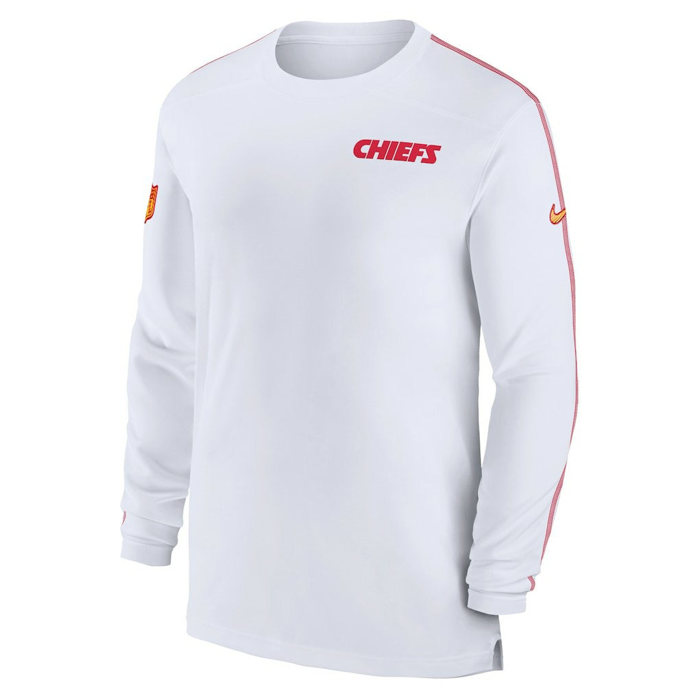 Kansas City Chiefs Nike Sideline Coach UV Performance Long Sleeve T-Shirt