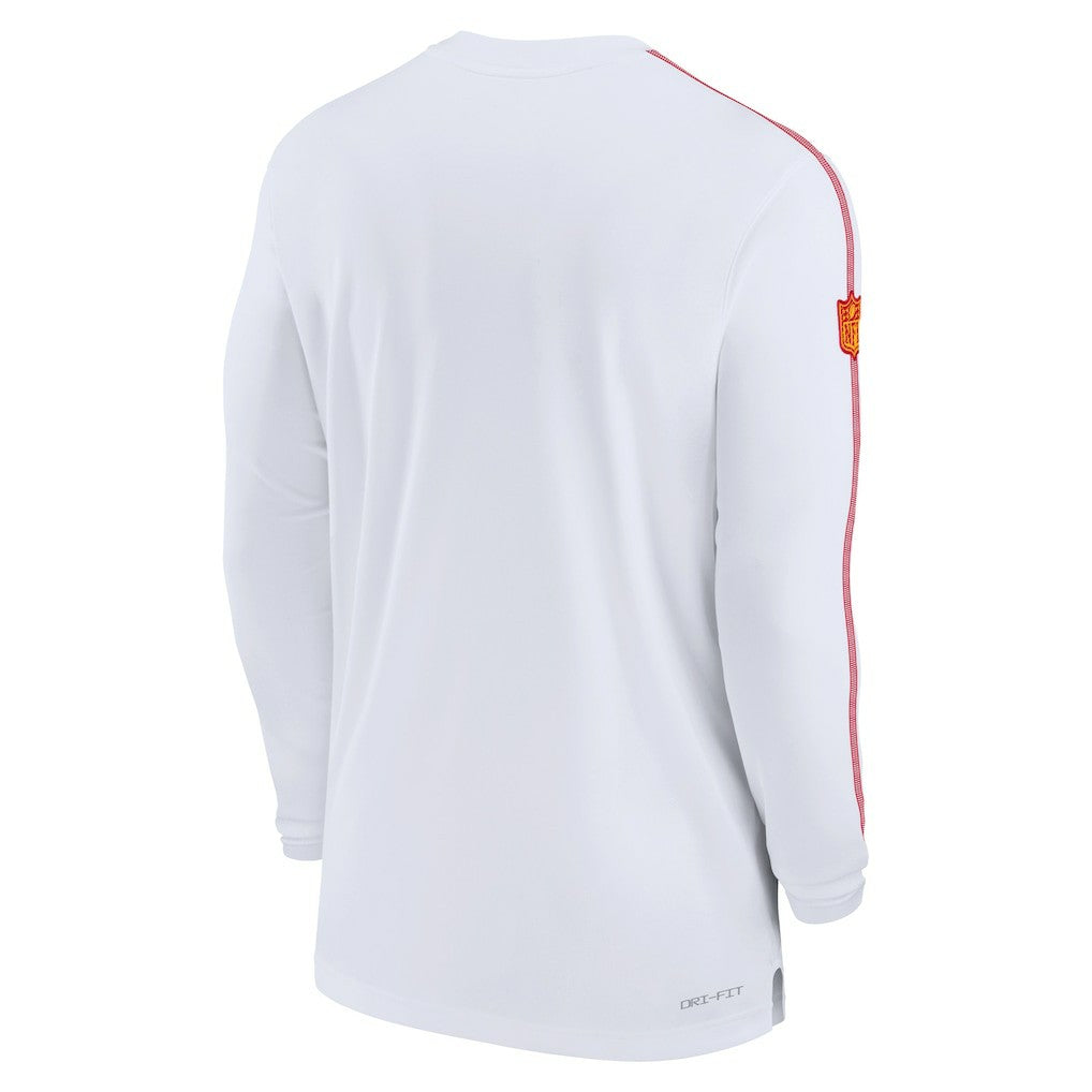 Kansas City Chiefs Nike Sideline Coach UV Performance Long Sleeve T-Shirt