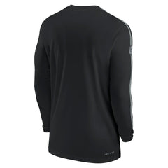 Las Vegas Raiders Nike Sideline Coach UV Performance Long Sleeve T-Shirt