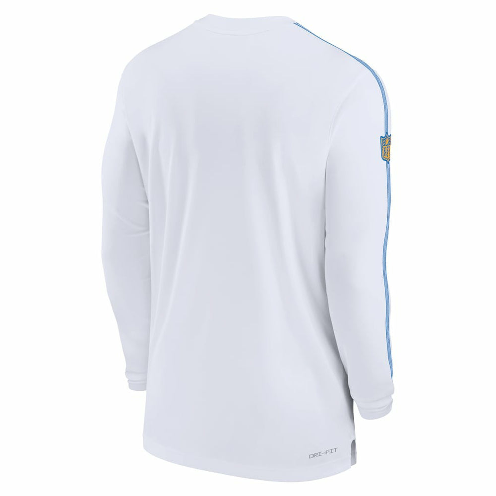 Los Angeles Chargers Nike Sideline Coach UV Performance Long Sleeve T-Shirt