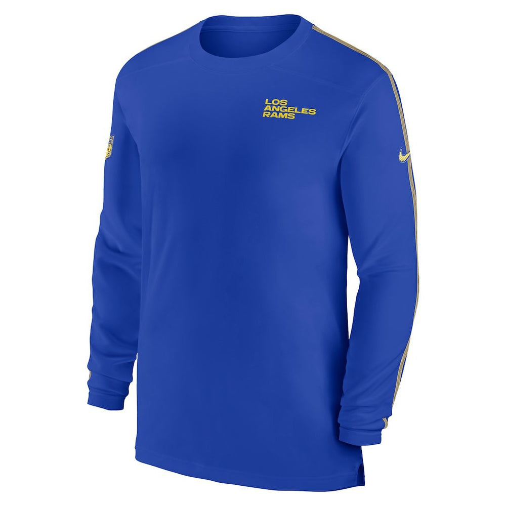 Los Angeles Rams Nike Sideline Coach UV Performance Long Sleeve T-Shirt