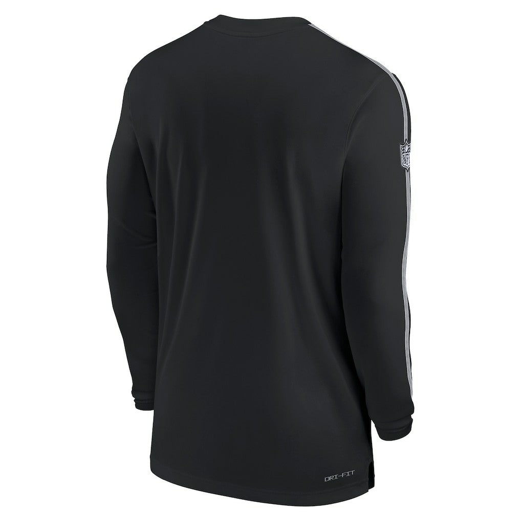 Philadelphia Eagles Nike Sideline Coach UV Performance Long Sleeve T-Shirt
