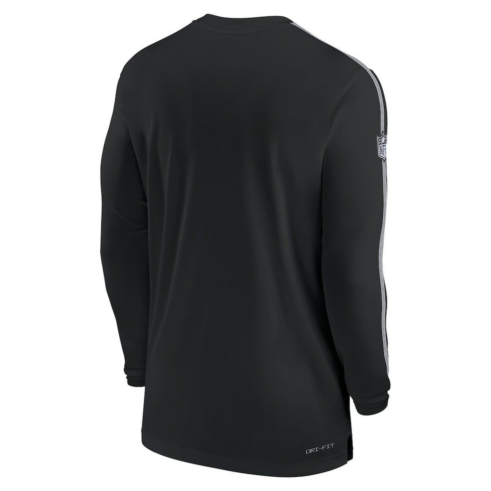 Philadelphia Eagles Nike Sideline Coach UV Performance Long Sleeve T-Shirt