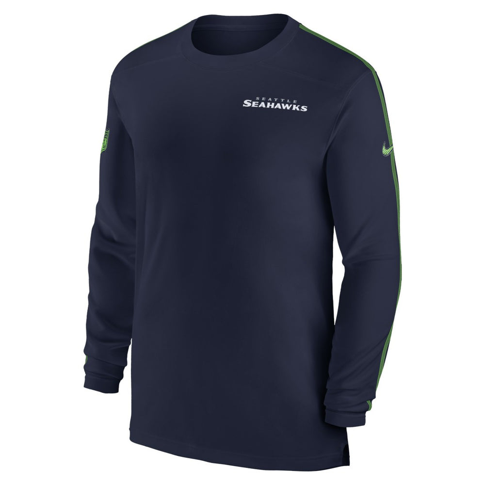 Seattle Seahawks Nike Sideline Coach UV Performance Long Sleeve T-Shirt