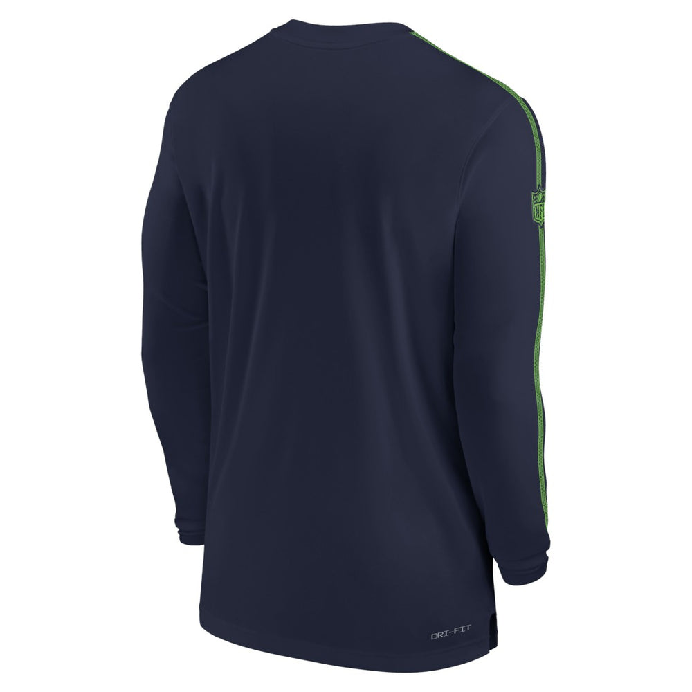 Seattle Seahawks Nike Sideline Coach UV Performance Long Sleeve T-Shirt