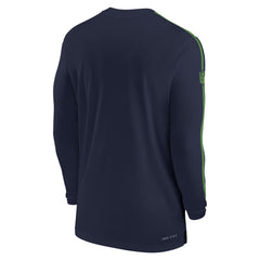 Seattle Seahawks Nike Sideline Coach UV Performance Long Sleeve T-Shirt