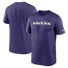 Baltimore Ravens Nike Primetime Legend Wordmark Performance T-Shirt