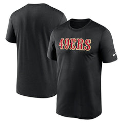 San Francisco 49ers Nike Primetime Legend Wordmark Performance T-Shirt