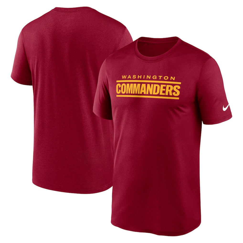 Washington Commanders Nike Primetime Legend Wordmark Performance T-Shirt