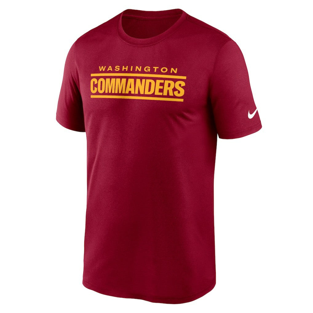 Washington Commanders Nike Primetime Legend Wordmark Performance T-Shirt