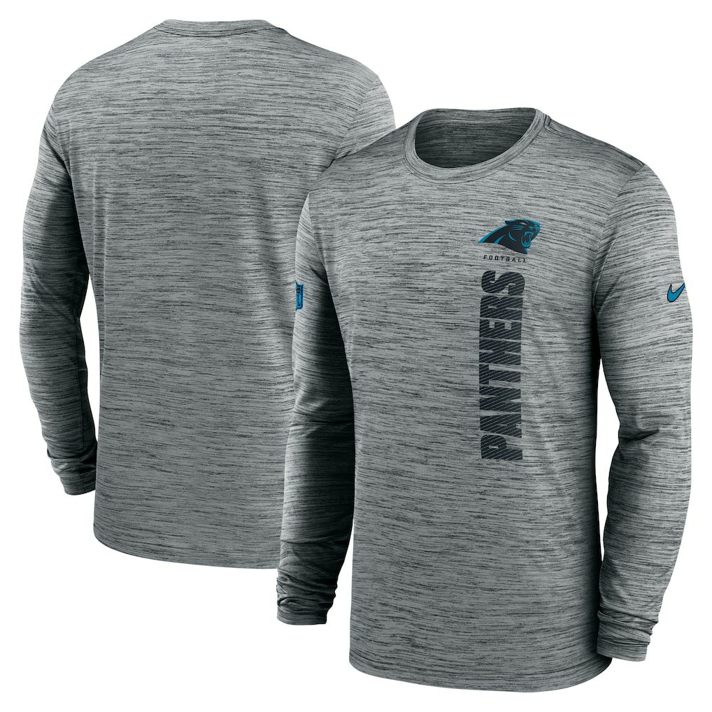 Carolina Panthers Nike Sideline Velocity Dri-FIT Long Sleeve T-Shirt