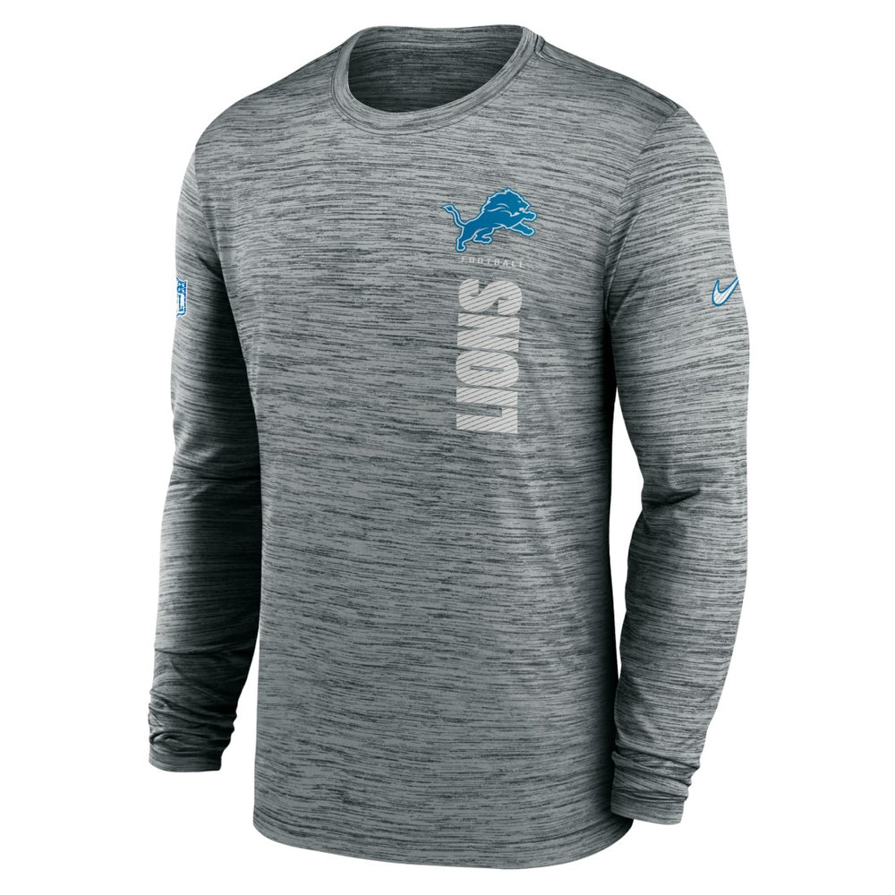 Detroit Lions Nike Sideline Velocity Dri-FIT Long Sleeve T-Shirt