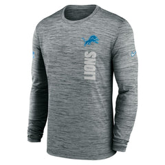 Detroit Lions Nike Sideline Velocity Dri-FIT Long Sleeve T-Shirt