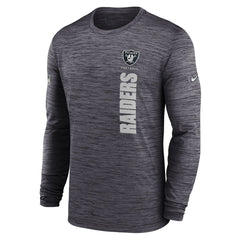 Las Vegas Raiders Nike Sideline Velocity Dri-FIT Long Sleeve T-Shirt