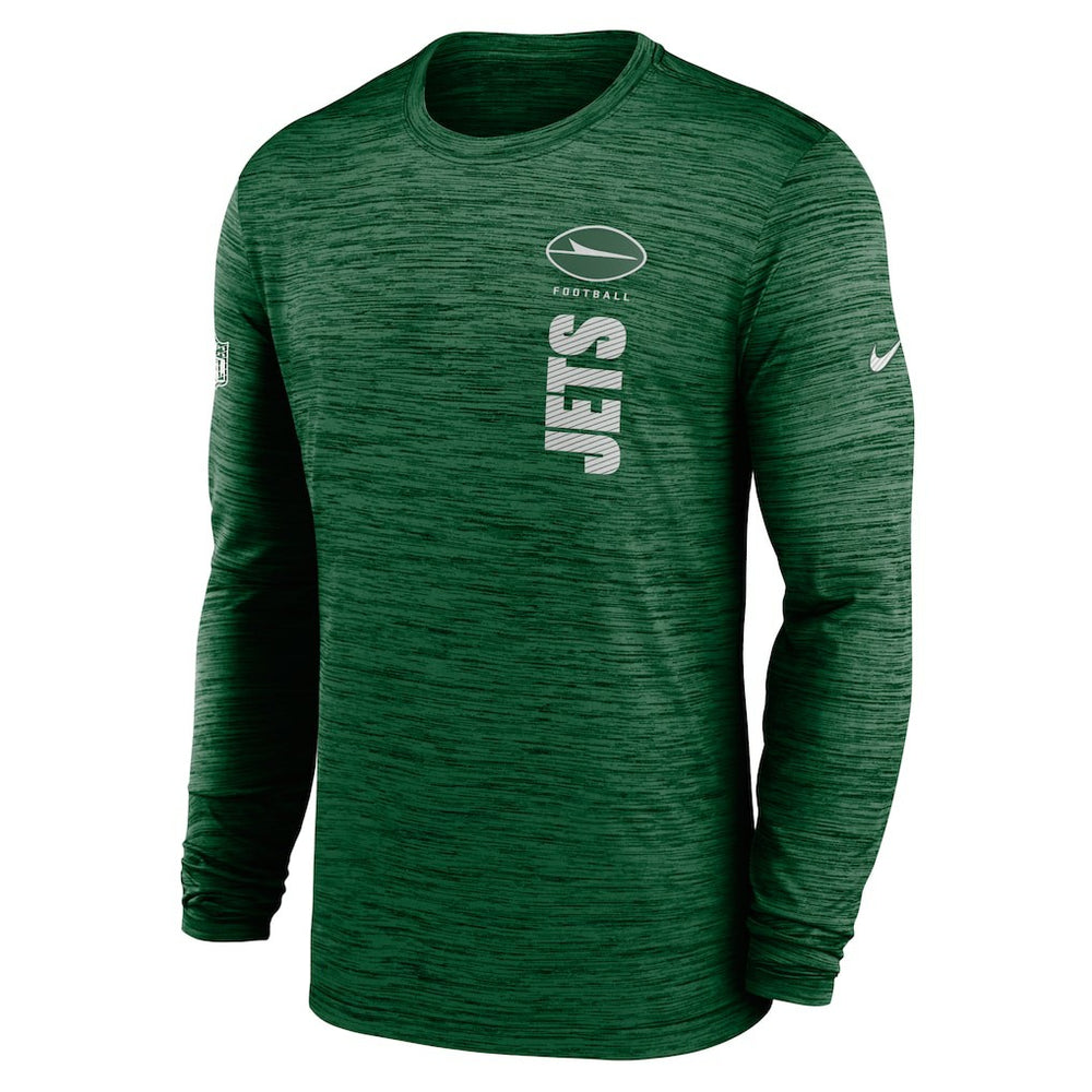 New York Jets Nike Sideline Velocity Dri-FIT Long Sleeve T-Shirt