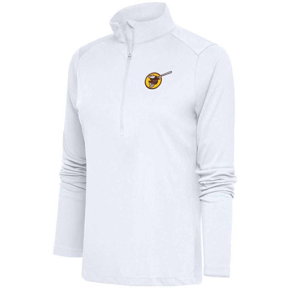 San Diego Padres Antigua Women's Cooperstown Tribute Half-Zip Pullover Top | MLB Near me