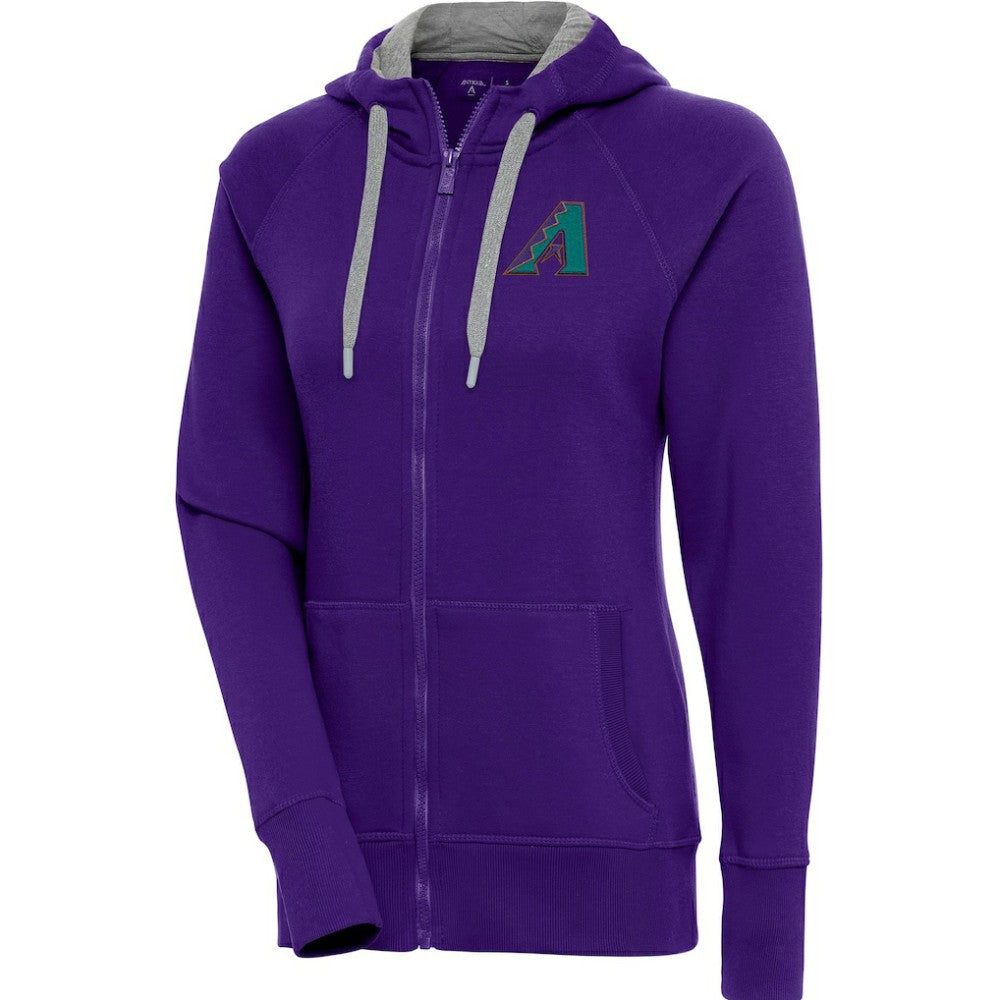 Arizona Diamondbacks Antigua Women's Cooperstown Victory Full-Zip Hoodie | MLB Outlet