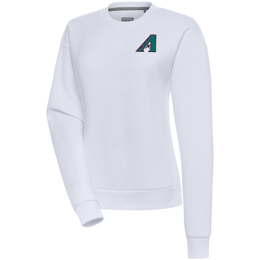 Arizona Diamondbacks Antigua Women's Cooperstown Victory Crewneck Pullover Sweatshirt | MLB US