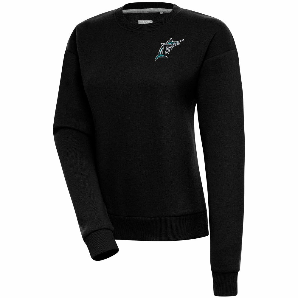 Florida Marlins Antigua Women's Cooperstown Victory Crewneck Pullover Sweatshirt | MLB Near me