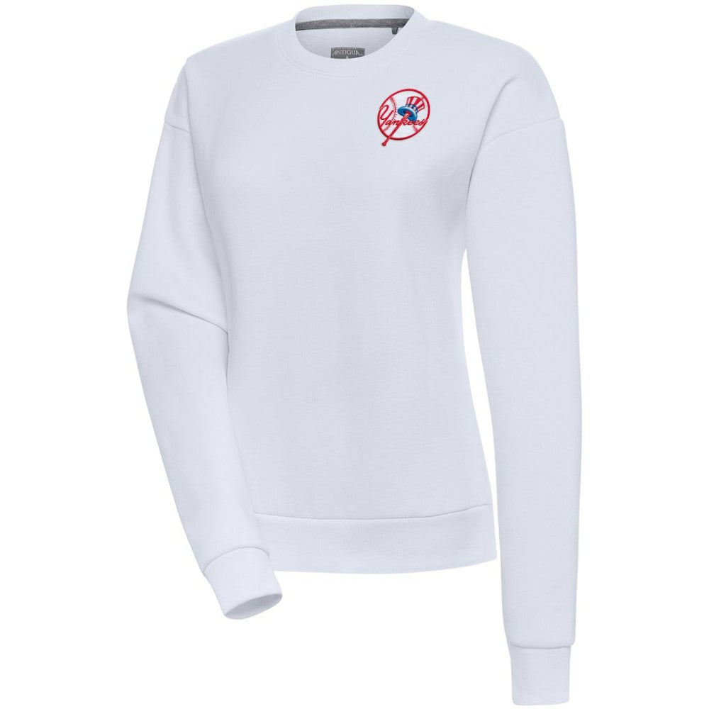 New York Yankees Antigua Women's Cooperstown Victory Crewneck Pullover Sweatshirt | MLB Outlet