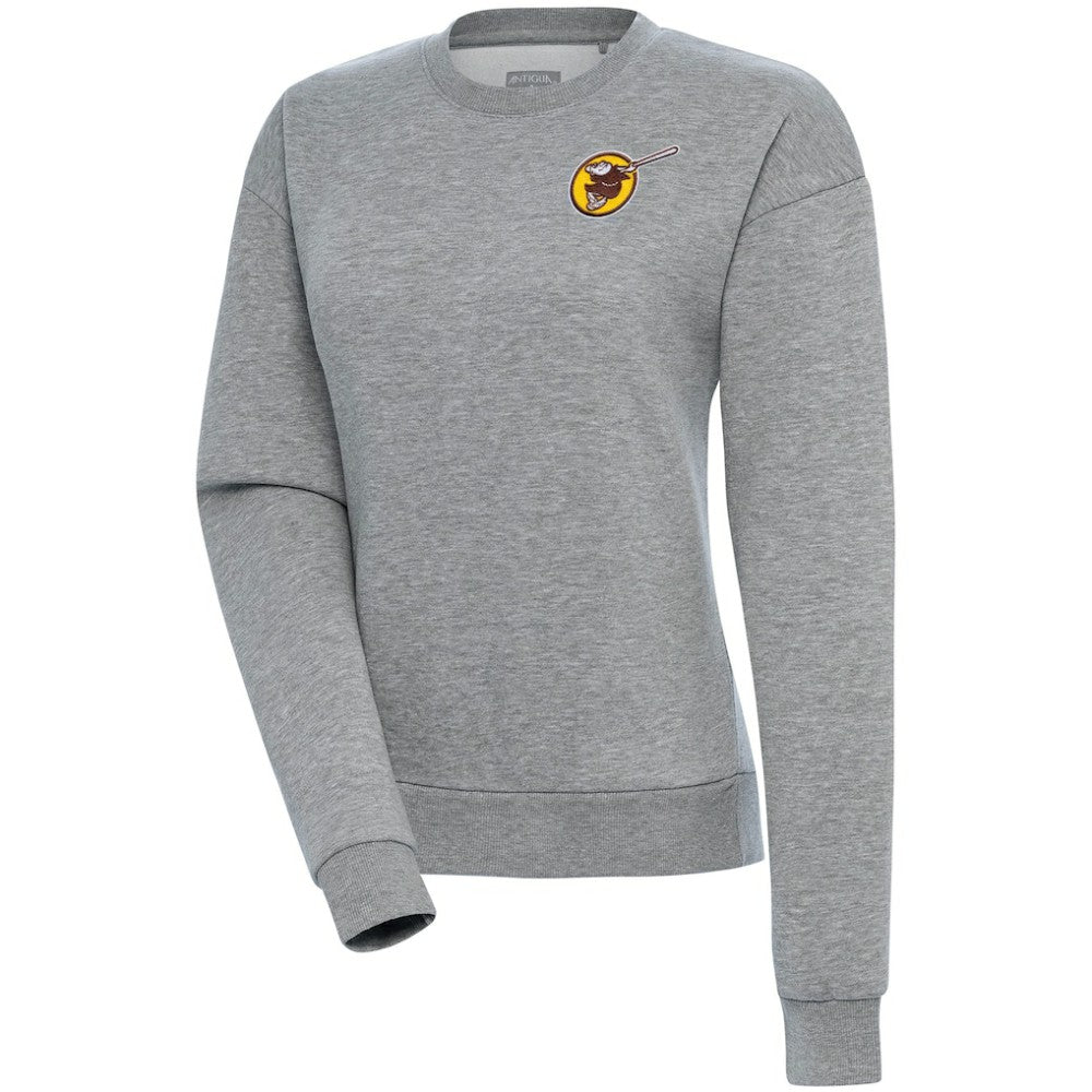 San Diego Padres Antigua Women's Cooperstown Victory Crewneck Pullover Sweatshirt | MLB Near me