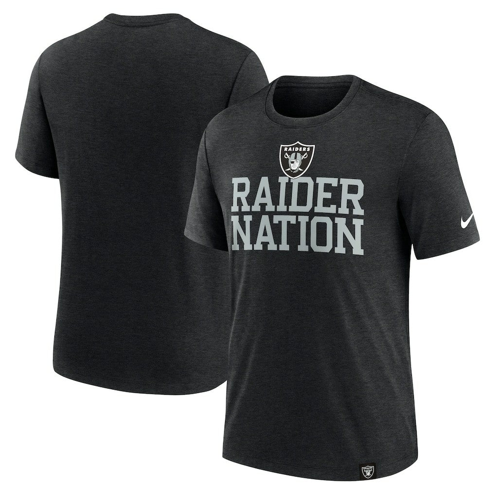 Las Vegas Raiders Nike Blitz Tri-Blend T-Shirt