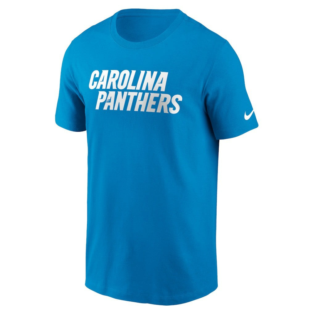 Carolina Panthers Nike Primetime Wordmark Essential T-Shirt