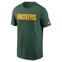 Green Bay Packers Nike Primetime Wordmark Essential T-Shirt