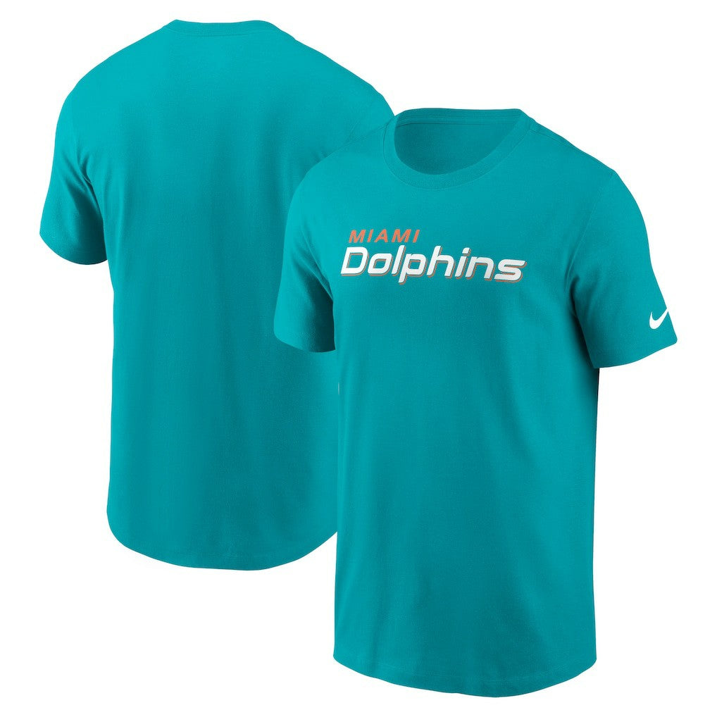 Miami Dolphins Nike Primetime Wordmark Essential T-Shirt