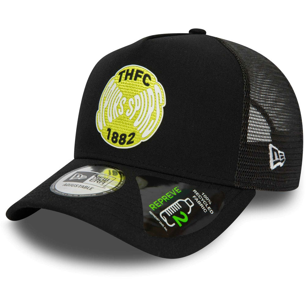Tottenham Hotspur New Era Repreve E-Frame Adjustable Trucker Hat Black - New Era