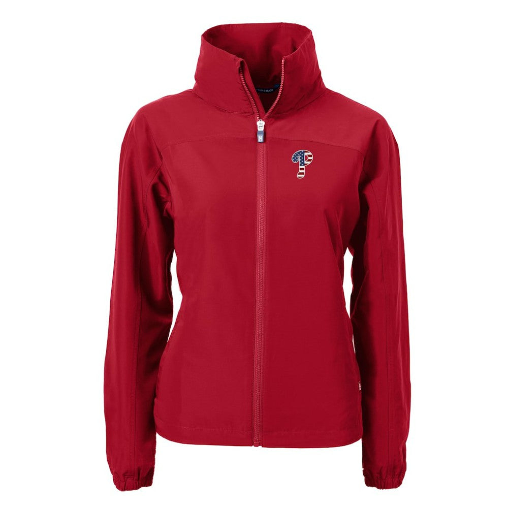 Philadelphia Phillies Cutter & Buck Women's Charter Eco Recycled Full-Zip Jacket | MLB Near me