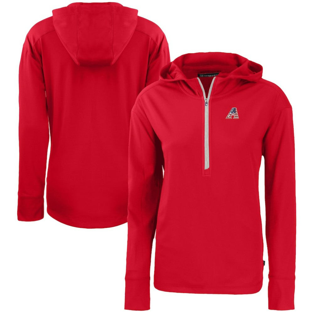 Arizona Diamondbacks Cutter & Buck Women's Daybreak Eco Recycled Half-Zip Hoodie | MLB Sale