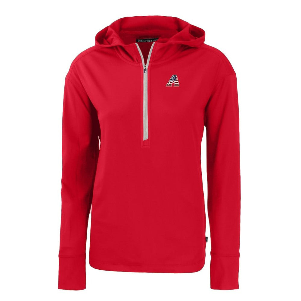 Arizona Diamondbacks Cutter & Buck Women's Daybreak Eco Recycled Half-Zip Hoodie | MLB Sale