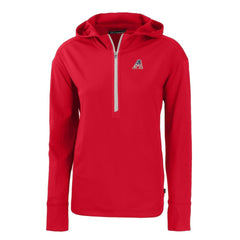 Arizona Diamondbacks Cutter & Buck Women's Daybreak Eco Recycled Half-Zip Hoodie | MLB Sale