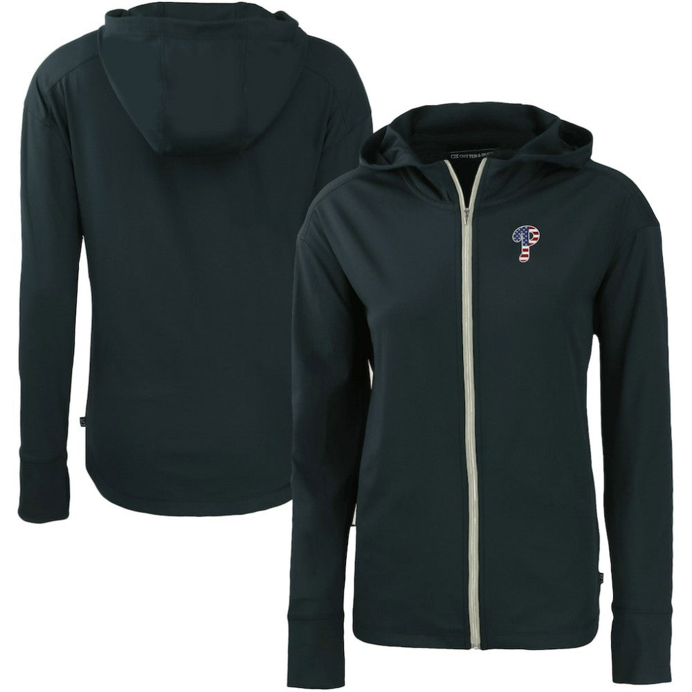 Philadelphia Phillies Cutter & Buck Women's Daybreak Eco Recycled Full-Zip Hoodie | MLB US
