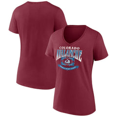 Colorado Avalanche Women's Slapshot V-Neck T-Shirt Sale
