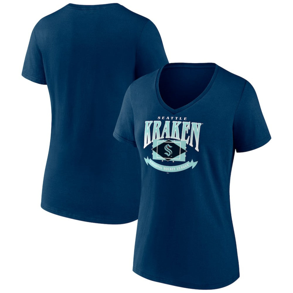 Seattle Kraken Women's Slapshot V-Neck T-Shirt Discount
