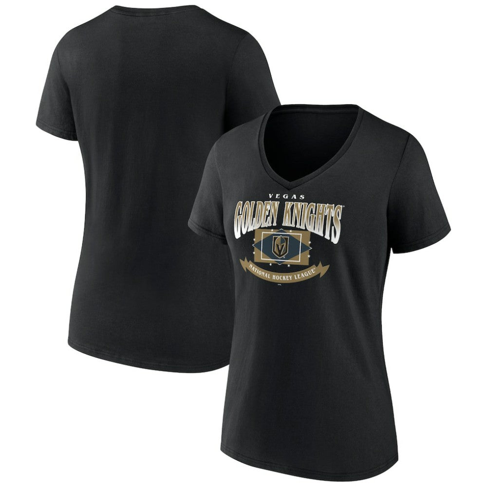 Vegas Golden Knights Women's Slapshot V-Neck T-Shirt For Sale