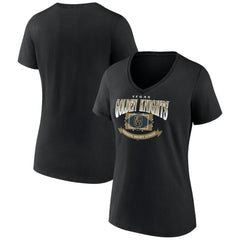 Vegas Golden Knights Women's Slapshot V-Neck T-Shirt For Sale